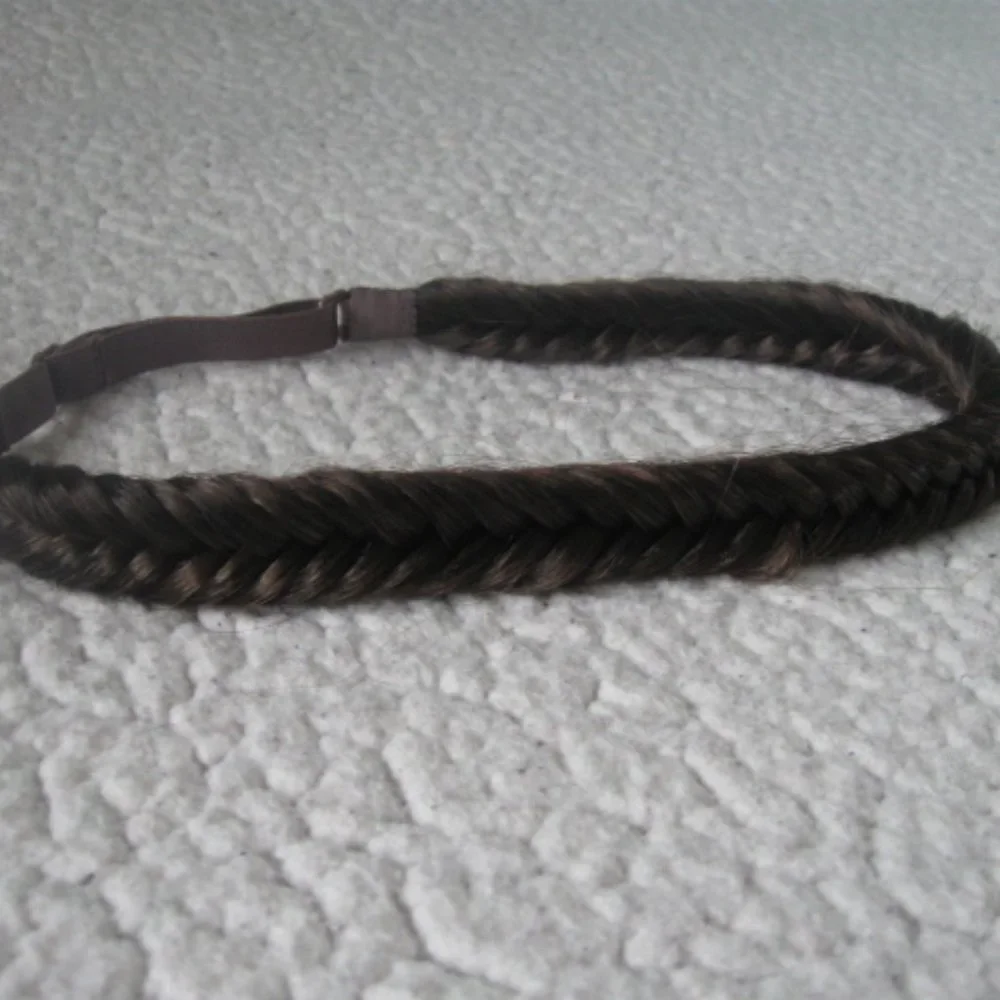 Brown Braided Headband Hairpiece